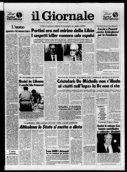 Il giornale : quotidiano del mattino